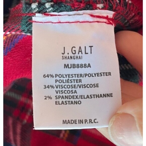 Brandy Melville Tartan Plaid Tilden Pants Size S John Galt Preppy Twee Academia - Picture 5 of 6